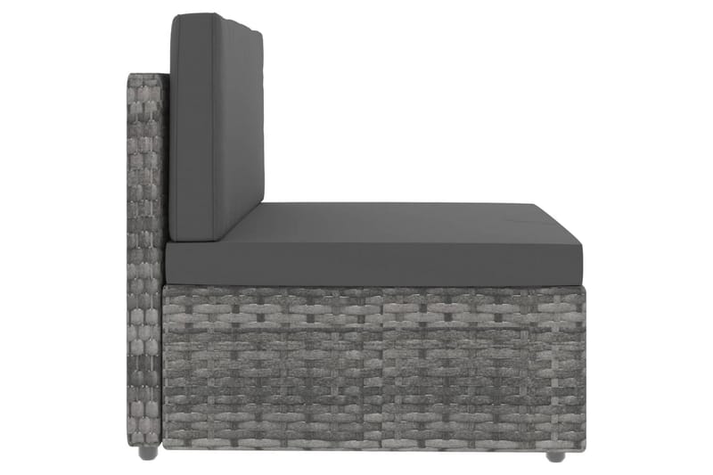 Modulsoffa Utomhus 2-sits konstrotting grå - Grå - Utemöbler - Loungemöbler