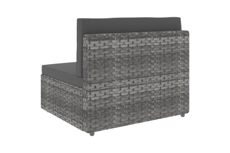 Modulsoffa Utomhus 2-sits konstrotting grå - Grå - Utemöbler - Loungemöbler