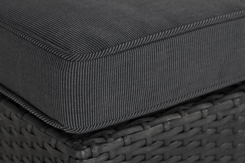 Wisconsin Premium Mittmodul utomhus i konstrotting - Svart - Utemöbler - Övrigt utemöbler - Modulsoffa utomhus - Mittmodul utesoffa