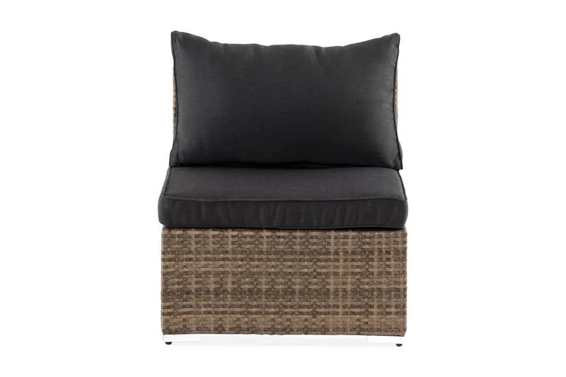 Wisconsin Premium Mittmodul utomhus i konstrotting - Sand Beige - Utemöbler - Övrigt utemöbler - Modulsoffa utomhus - Mittmodul utesoffa