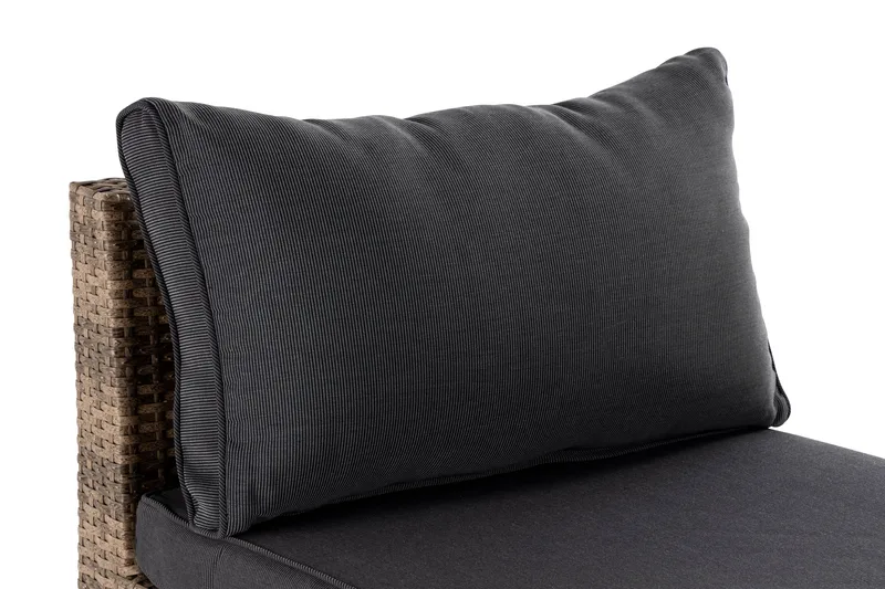 Wisconsin Premium Mittmodul utomhus i konstrotting - Sand Beige - Utemöbler - Övrigt utemöbler - Modulsoffa utomhus - Mittmodul utesoffa