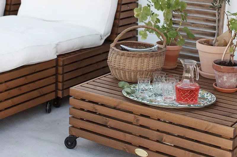 Hillerstorp Bara Vara Divan - Brun - Utemöbler - Övrigt utemöbler - Modulsoffa utomhus - Övriga moduler utesoffor