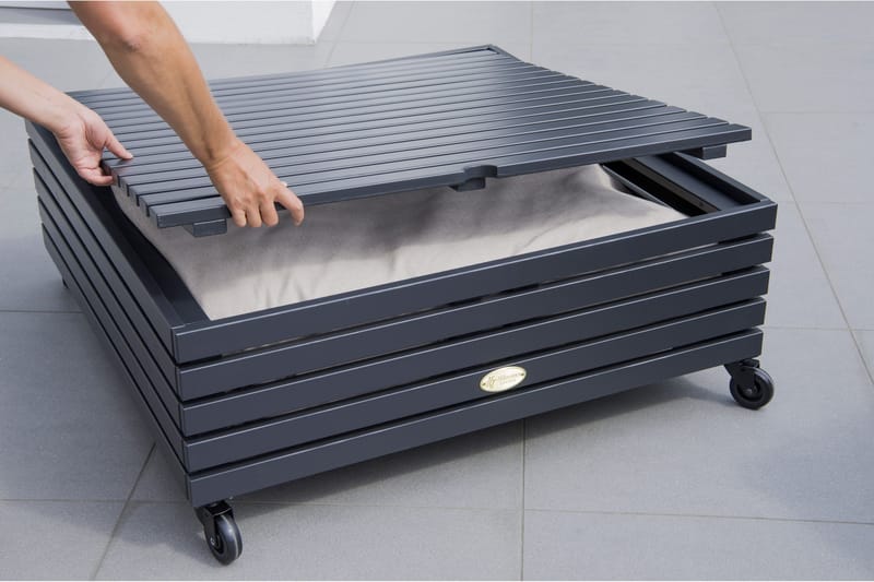 Hillerstorp Bara Vara Divan Grå - Hillerstorp - Utemöbler - Övrigt utemöbler - Modulsoffa utomhus - Övriga moduler utesoffor