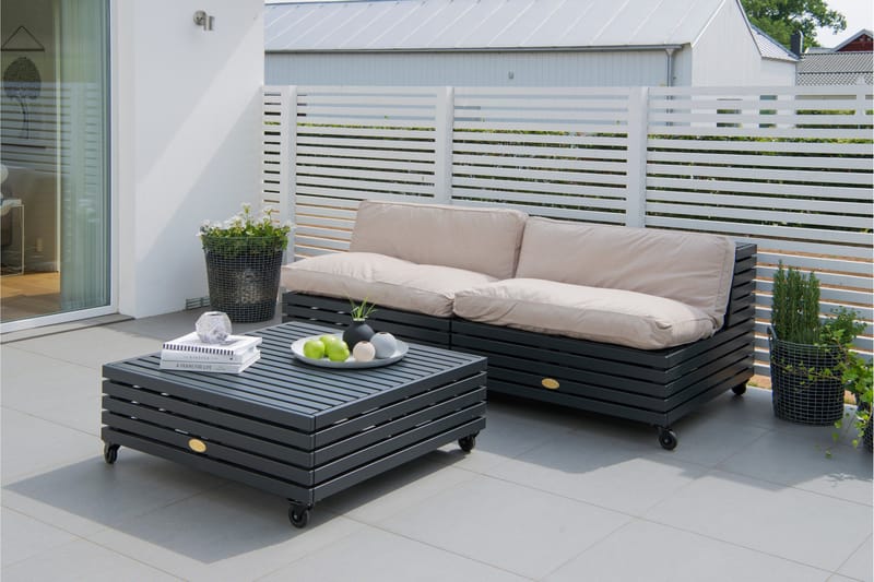 Hillerstorp Bara Vara Divan Grå - Hillerstorp - Utemöbler - Övrigt utemöbler - Modulsoffa utomhus - Övriga moduler utesoffor