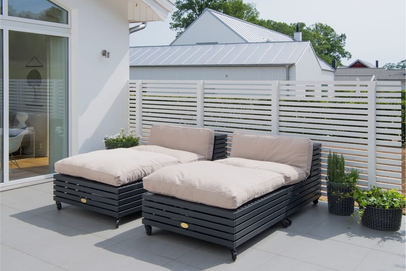 Hillerstorp Bara Vara Divan Grå - Hillerstorp - Utemöbler - Övrigt utemöbler - Modulsoffa utomhus - Övriga moduler utesoffor