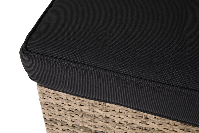 WISCONSIN Divan/Utebord Konstrotting/Sand - Hillerstorp - Utemöbler - Övrigt utemöbler - Modulsoffa utomhus - Övriga moduler utesoffor