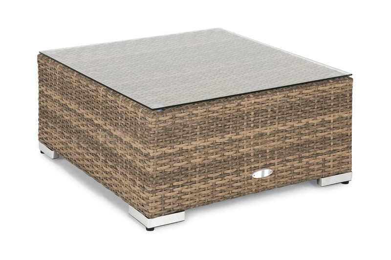 WISCONSIN Divan/Utebord Konstrotting/Sand - Hillerstorp - Utemöbler - Övrigt utemöbler - Modulsoffa utomhus - Övriga moduler utesoffor