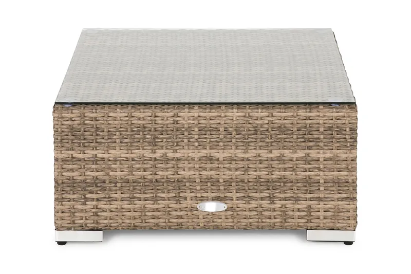 WISCONSIN Divan/Utebord Konstrotting/Sand - Hillerstorp - Utemöbler - Övrigt utemöbler - Modulsoffa utomhus - Övriga moduler utesoffor