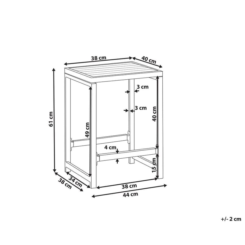 Pall Avetrana - Utemöbler - Övrigt utemöbler - Modulsoffa utomhus - Fotpall & pall utomhus