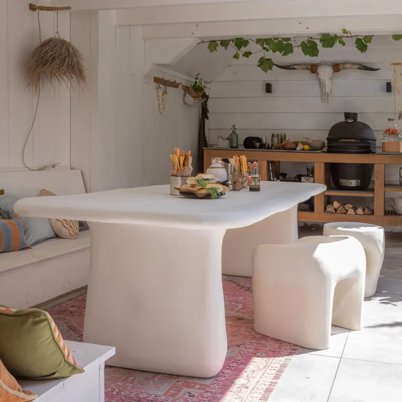 Pall Nivo 52 cm Utomhus - Natur - Utemöbler - Övrigt utemöbler - Modulsoffa utomhus - Fotpall & pall utomhus