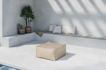 Rambo Fotpall Utomhus - Beige - Utemöbler - Övrigt utemöbler - Modulsoffa utomhus - Fotpall & pall utomhus