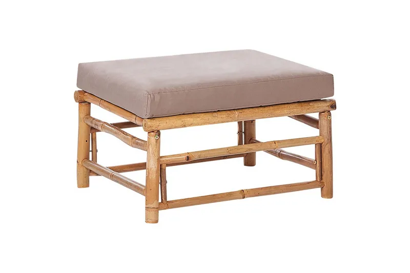 Trädgårdsfotpall Cerreto Beige/ljust trä - Beige/ljust trä - Utemöbler - Övrigt utemöbler - Modulsoffa utomhus - Fotpall & pall utomhus