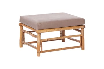 Trädgårdsfotpall Cerreto Beige/ljust trä