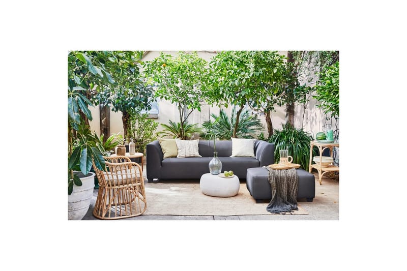 Trädgårdshocker Hollandia - Grå - Utemöbler - Övrigt utemöbler - Modulsoffa utomhus - Fotpall & pall utomhus