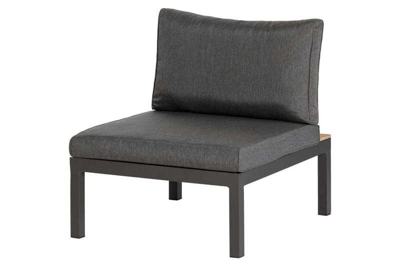 Trädgårdsloungeelement La Vida - Antracit - Utemöbler - Övrigt utemöbler - Modulsoffa utomhus - Mittmodul utesoffa
