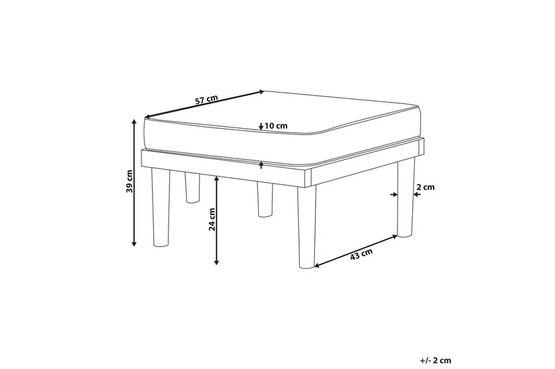 Trädgårdsstol Baratti - Utemöbler - Övrigt utemöbler - Modulsoffa utomhus - Fotpall & pall utomhus