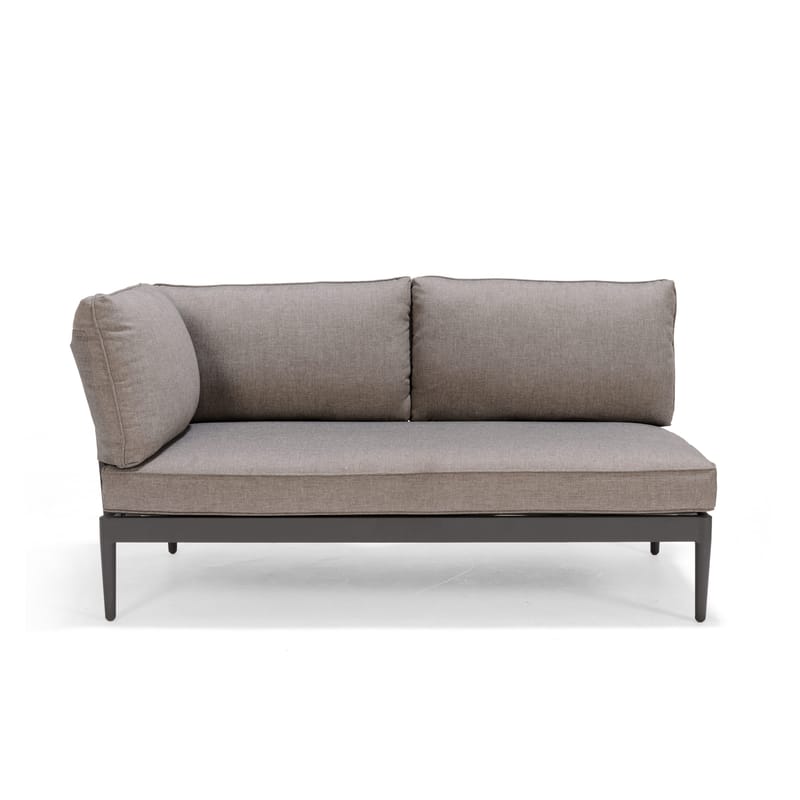U-Soffa Utomhus TOPAZ 6-sits - magnesiumgrå - Utemöbler - Utesoffor & bänkar - Loungesoffa