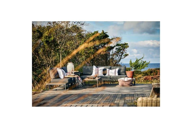 Utesoffa Hillerstorp Oxelunda Mittdel Grå - Utemöbler - Övrigt utemöbler - Modulsoffa utomhus - Mittmodul utesoffa