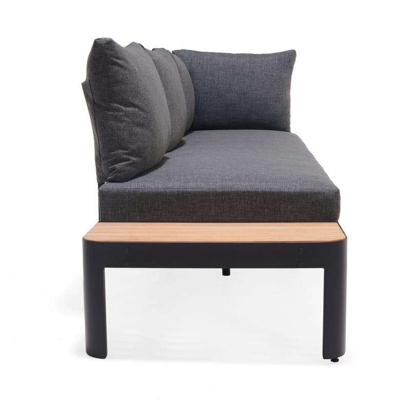 Utomhus modulsoffa Portals 3-sits - svart - Utemöbler - Utesoffor & bänkar - Loungesoffa