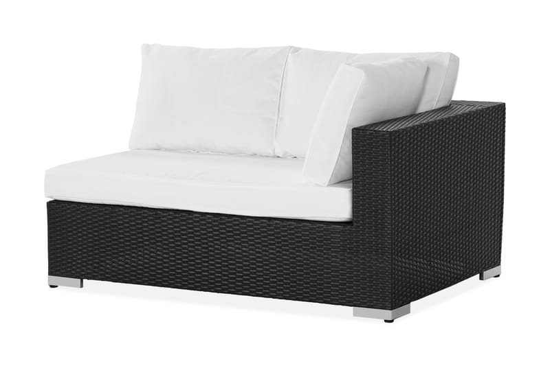 BAHAMAS Vänsterdel 140 cm Svart - Utemöbler - Övrigt utemöbler - Modulsoffa utomhus - V�änstermodul utesoffa