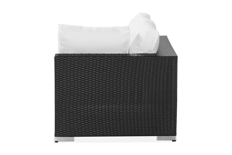 BAHAMAS Vänsterdel 140 cm Svart - Utemöbler - Övrigt utemöbler - Modulsoffa utomhus - Vänstermodul utesoffa