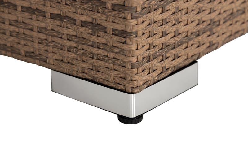 Bahamas Vänstermodul 140 cm - Sand Beige / Vita dynor - Utemöbler - Övrigt utemöbler - Modulsoffa utomhus - Vänstermodul utesoffa