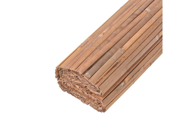 Bambustaket 100x400 cm - Brun - Staket & grindar