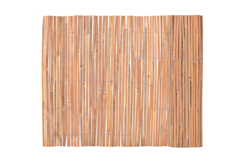 Bambustaket 100x600 cm - Brun - Staket & grindar