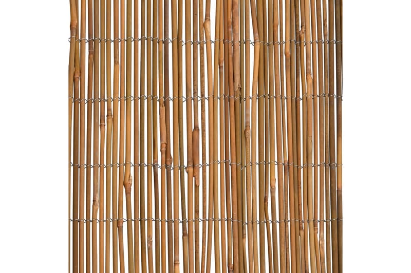 Bambustaket 500x100 cm - Brun - Staket & grindar