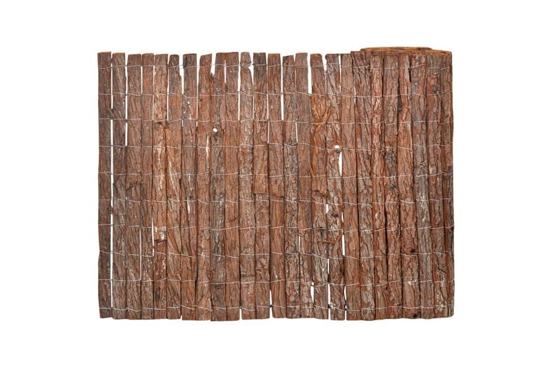 Barkstaket 1000x70 cm - Brun - Utemöbler - Övrigt utemöbler - Tillbehör - Staket & grindar