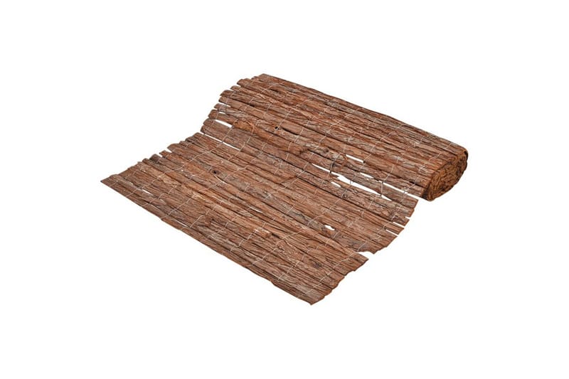 Barkstaket 1000x70 cm - Brun - Utemöbler - Övrigt utemöbler - Tillbehör - Staket & grindar