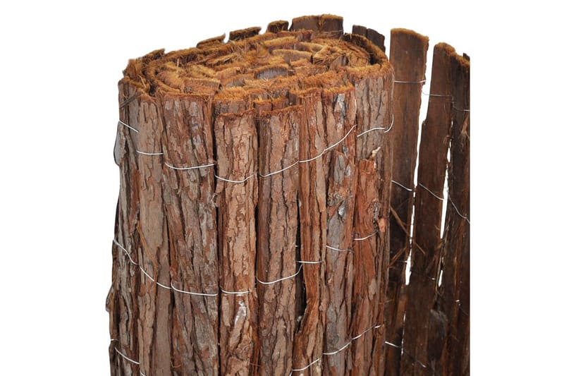 Barkstaket 1000x70 cm - Brun - Utemöbler - Övrigt utemöbler - Tillbehör - Staket & grindar