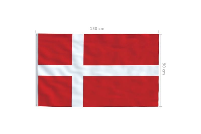 Danmarks flagga 90x150 cm - Övriga trädgårdstillbehör