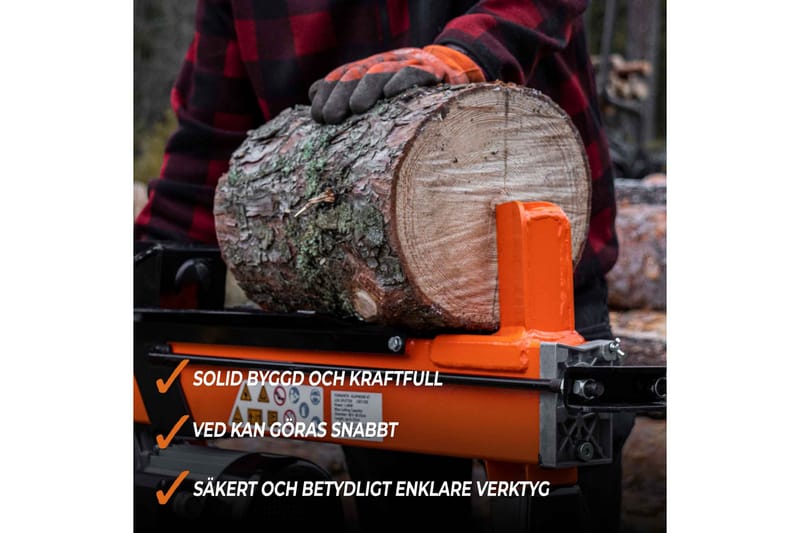 Fornorth Vedklyv 7T V2 - Svart/Orange - Utemöbler - Övrigt utemöbler - Tillbehör - Övriga trädgårdstillbehör
