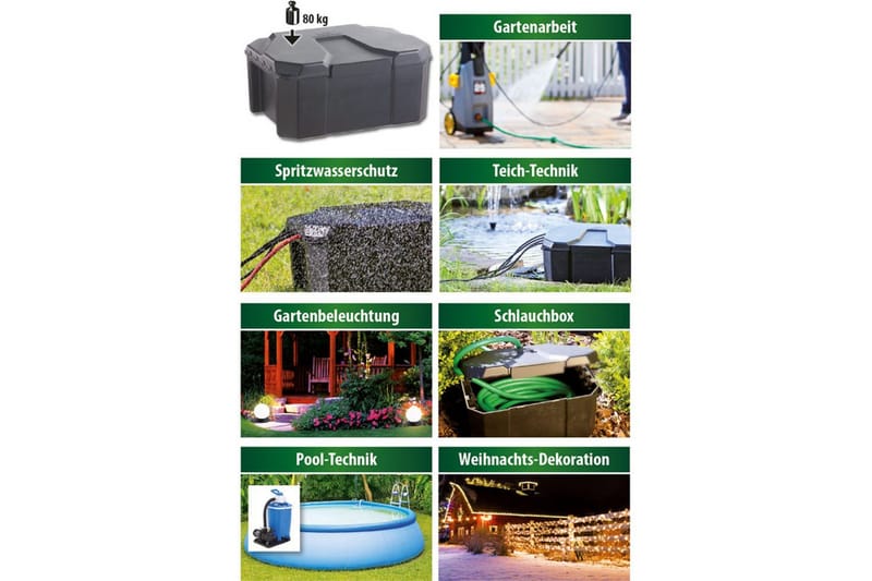 Garden Power Box Heissner - Utemöbler - Övrigt utemöbler - Tillbehör - Övriga trädgårdstillbehör