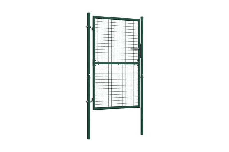Grind stål 100x175 cm grön - Grön - Staket & grindar