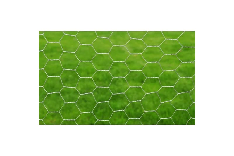 Hönsnät galvaniserat stål 25x0,5 m silver - Silver - Utemöbler - Övrigt utemöbler - Tillbehör - Staket & grindar