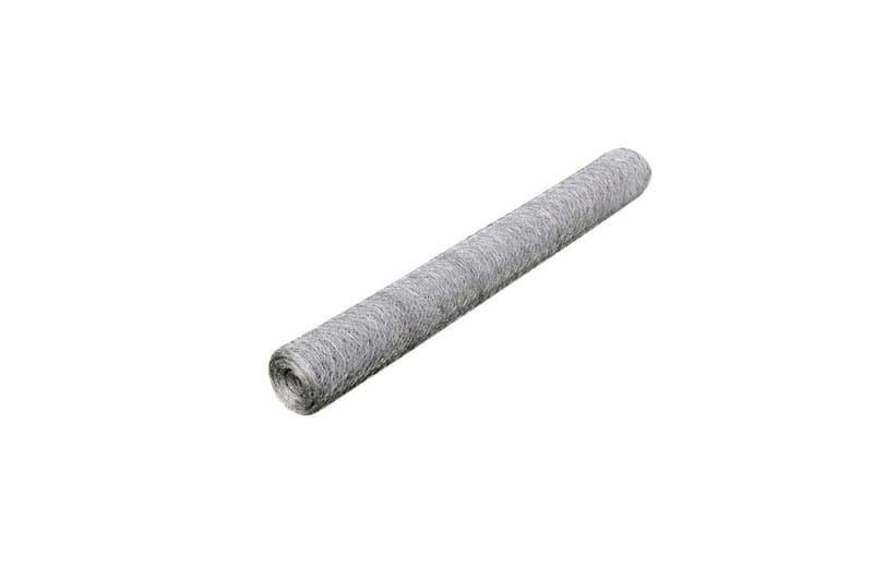 Hönsnät galvaniserat stål 25x0,5 m silver - Silver - Utemöbler - Övrigt utemöbler - Tillbehör - Staket & grindar