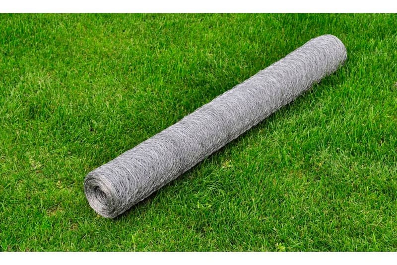 Hönsnät galvaniserat stål 25x0,75 m silver - Silver - Utemöbler - Övrigt utemöbler - Tillbehör - Staket & grindar