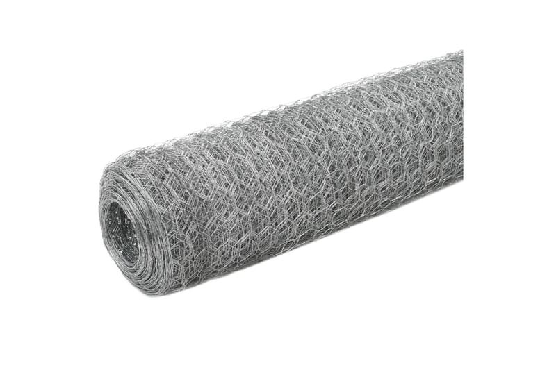 Hönsnät galvaniserat stål 25x1,5 m silver - Silver - Utemöbler - Övrigt utemöbler - Tillbehör - Staket & grindar
