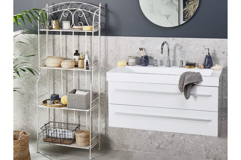 PAVIGNANO Trädgårdshylla 61x32 cm Beige - Utemöbler - Övrigt utemöbler - Tillbehör - Hylla utomhus
