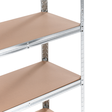 Set med 2 Garagehyllor Xitta 75 cm - Silver/Brun - Utemöbler - Övrigt utemöbler - Tillbehör - Hylla utomhus