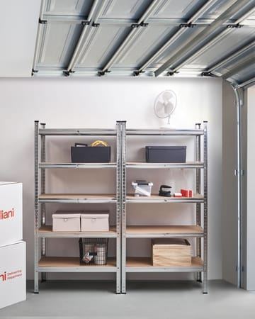 Set med 2 Garagehyllor Xitta 75 cm - Silver/Brun - Utemöbler - Övrigt utemöbler - Tillbehör - Hylla utomhus