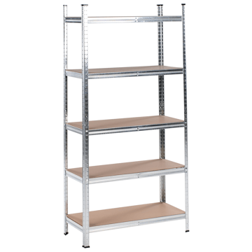 Set med 2 Garagehyllor Xitta 75 cm - Silver/Brun - Utemöbler - Övrigt utemöbler - Tillbehör - Hylla utomhus
