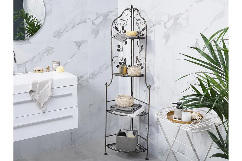 Ternengo Hörnhylla 35x35 cm - Metall/Svart - Utemöbler - Övrigt utemöbler - Tillbehör - Hylla utomhus