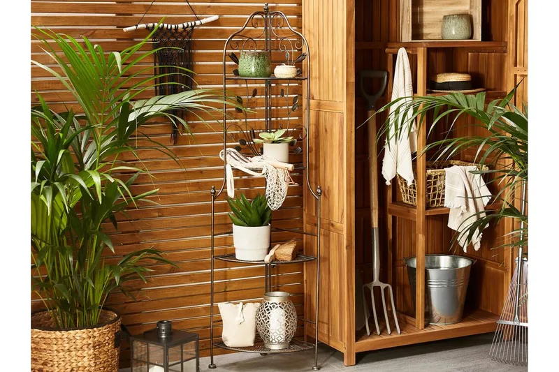 Ternengo Hörnhylla 35x35 cm - Metall/Svart - Utemöbler - Övrigt utemöbler - Tillbehör - Hylla utomhus