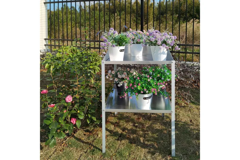 Växthushylla 56x56x92 cm - Utemöbler - Övrigt utemöbler - Tillbehör - Hylla utomhus