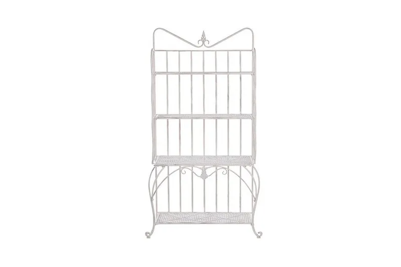 Växthylla 4 hyllor metall ljusbeige PAVONA - Beige - Utemöbler - Övrigt utemöbler - Tillbehör - Hylla utomhus