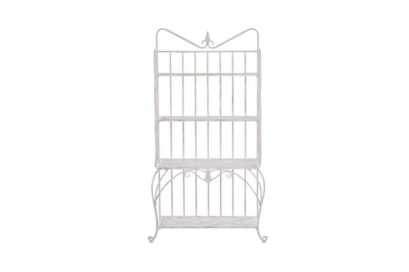 Växthylla 4 hyllor metall ljusbeige PAVONA - Beige - Utemöbler - Övrigt utemöbler - Tillbehör - Hylla utomhus