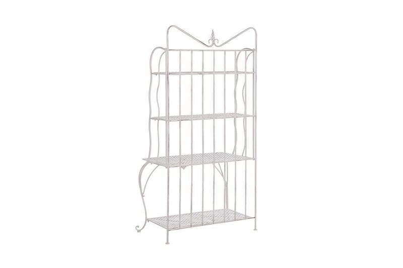 Växthylla 4 hyllor metall ljusbeige PAVONA - Beige - Utemöbler - Övrigt utemöbler - Tillbehör - Hylla utomhus